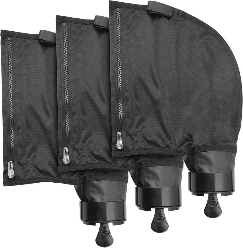 UCEDER Black Nylon Mesh Pool Cleaner Bags,All Purpose Filter Bag K13 K16 with Zipper Replacement for Polaris 280 and 480 Pool Cleaner(3 Pack) - Image 1